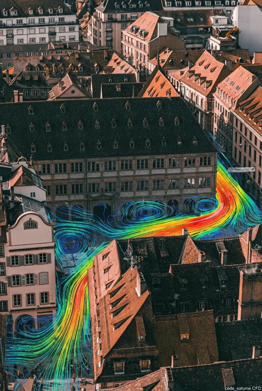 code_saturne simulation visualization